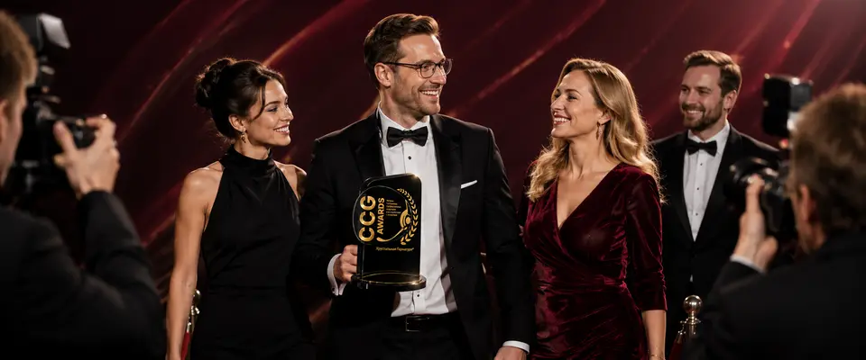 Победители CCGuru Awards перед камерами на красной дорожке